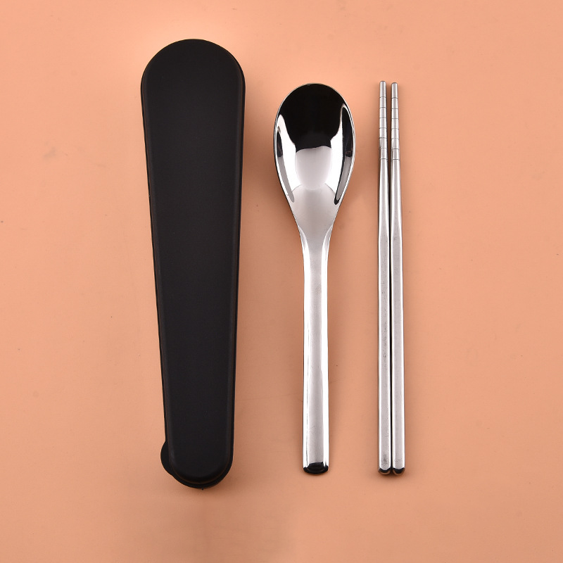 Custom Logo Eco-friendly 304 Water Drop Two-Piece Set Tableware | Premium Corporate Gifts and Custom Gifts