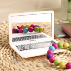 Custom Logo Apple Notebook Shaped Portable Mirror | Premium Corporate Gifts and Custom Gifts