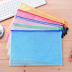 Custom Logo Transparent Grid Document Bag | Premium Corporate Gifts and Custom Gifts