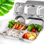 Custom Logo Stainless Steel Dinner Plate Set with Lid | Premium Corporate Gifts and Custom Gifts