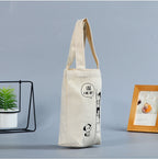 Custom Logo Canvas cup bag (with bottom and no sides) | Premium Corporate Gifts and Custom Gifts