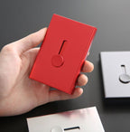 Custom Logo Aluminum Alloy Push-Behind Business Card Box | Premium Corporate Gifts and Custom Gifts