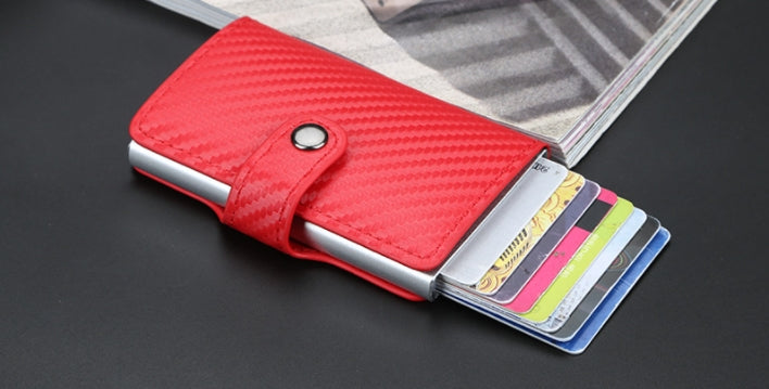 Custom Logo Plaid Anti-Magnetic Card Case | Premium Corporate Gifts and Custom Gifts