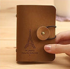 Custom Logo Vintage leather card holder | Premium Corporate Gifts and Custom Gifts