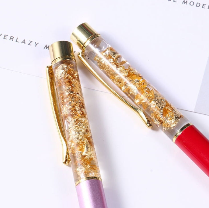 Custom Logo Gold foil rhinestone pen | Premium Corporate Gifts and Custom Gifts