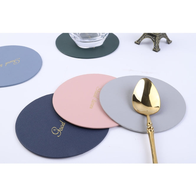 Custom Logo PU Fashion Leather Coaster | Premium Corporate Gifts and Custom Gifts