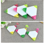 Custom Logo Triangle-shaped three-color highlighter | Premium Corporate Gifts and Custom Gifts