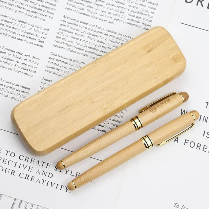 Custom Logo Wooden pen set | Premium Corporate Gifts and Custom Gifts