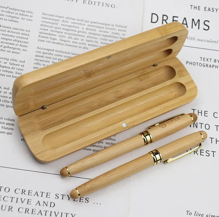 Custom Logo Wooden pen set | Premium Corporate Gifts and Custom Gifts