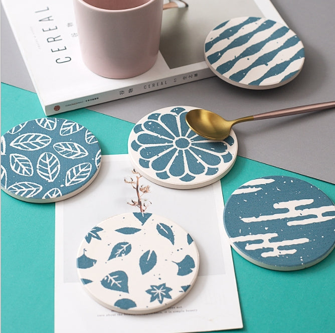 Custom Logo Diatomaceous Earth Absorbent Coaster | Premium Corporate Gifts and Custom Gifts