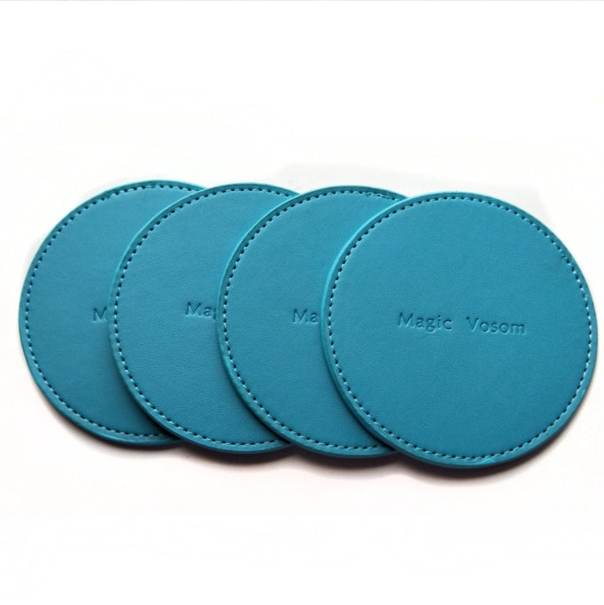 Custom Logo PU leather coaster | Premium Corporate Gifts and Custom Gifts