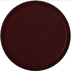 Custom Logo PU leather round coaster | Premium Corporate Gifts and Custom Gifts