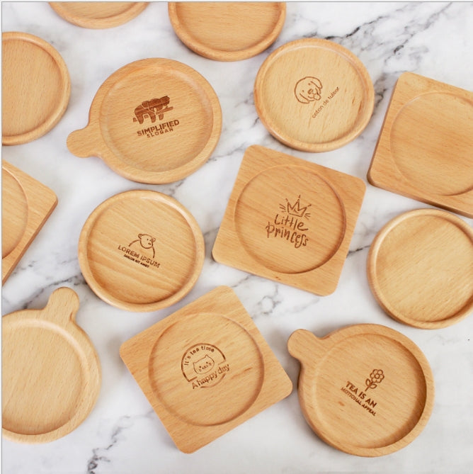 Custom Logo Wood Grain Coaster | Premium Corporate Gifts and Custom Gifts
