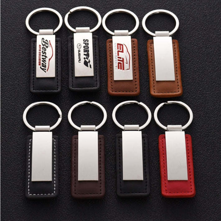 Custom Logo Leather Iron Keychain | Premium Corporate Gifts and Custom Gifts