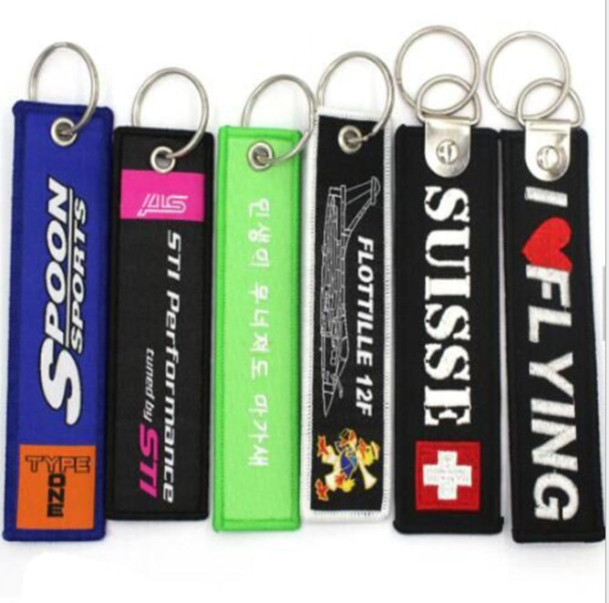 Custom Logo  Embroidered Keychains | Premium Corporate Gifts and Custom Gifts