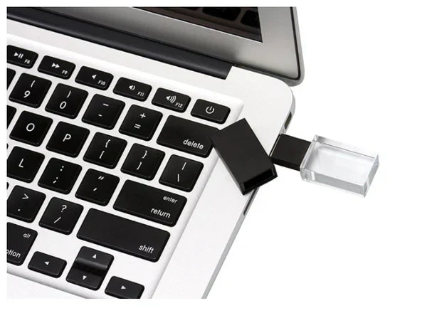 Custom Logo Transparent Crystal Flash Drive | Premium Corporate Gifts and Custom Gifts
