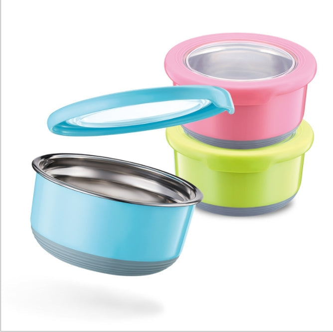 Custom Logo Round Fresh-keeping Bowl 3-pack | Premium Corporate Gifts and Custom Gifts