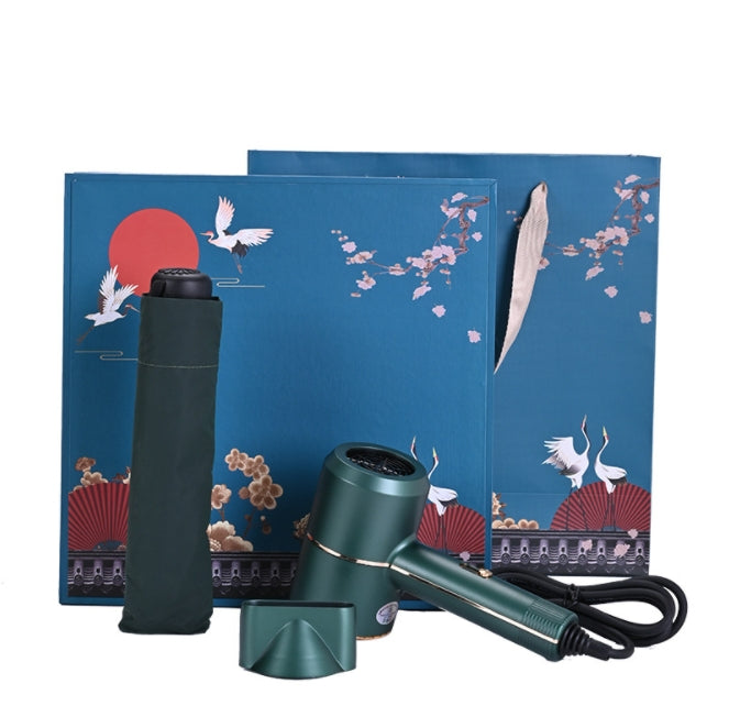 Custom Logo High-end hair dryer + umbrella gift box set | Premium Corporate Gifts and Custom Gifts