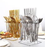 Custom Logo Stainless Steel Tableware Rack 24-Piece Set Gift Box | Premium Corporate Gifts and Custom Gifts