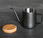 Custom Logo Stainless steel bamboo lid coffee brewing pot | Premium Corporate Gifts and Custom Gifts