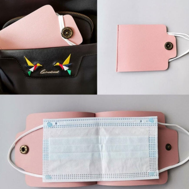 Custom Logo Square Leather Mask Storage Clip | Premium Corporate Gifts and Custom Gifts
