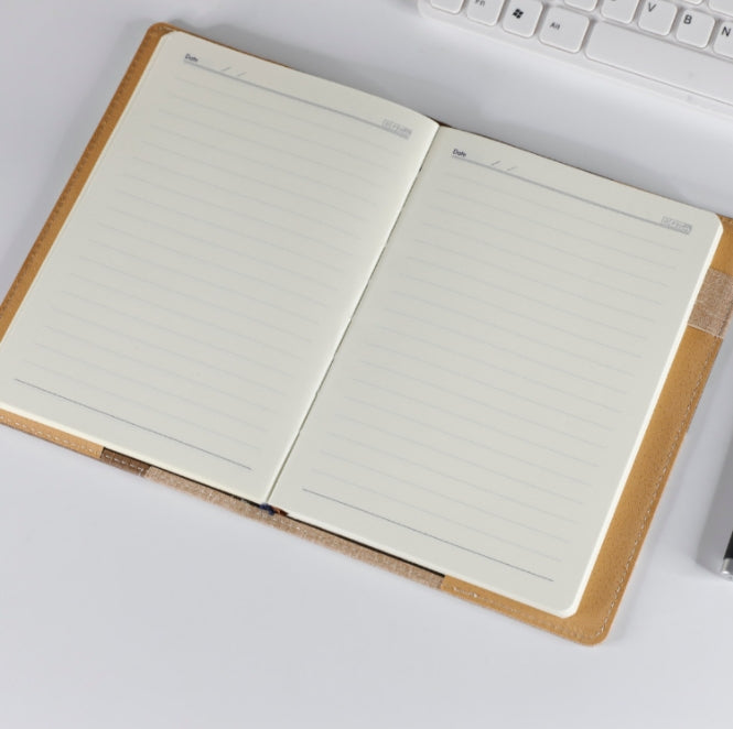 Custom Logo spliced cloth pattern business notebook | Premium Corporate Gifts and Custom Gifts