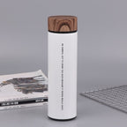 Custom Logo Wood Grain Lid Thermos Mug | Premium Corporate Gifts and Custom Gifts