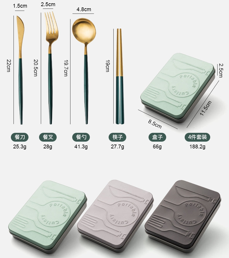 Custom Logo High-end folding tableware set | Premium Corporate Gifts and Custom Gifts