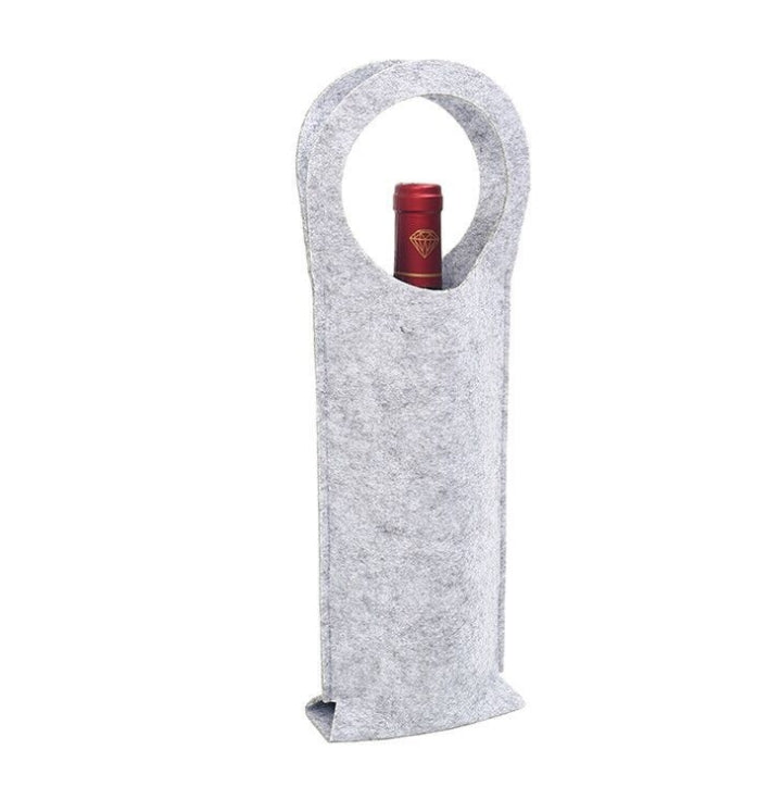 Custom Logo Fashionable wool felt red wine bag | Premium Corporate Gifts and Custom Gifts