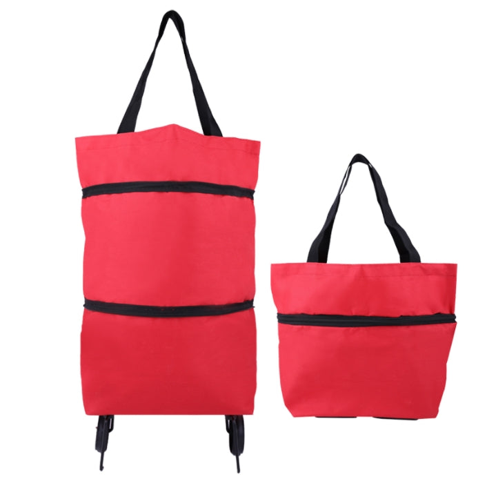 Custom Logo Foldable Telescopic Nylon Shopping Cart | Premium Corporate Gifts and Custom Gifts