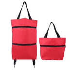 Custom Logo Foldable Telescopic Nylon Shopping Cart | Premium Corporate Gifts and Custom Gifts