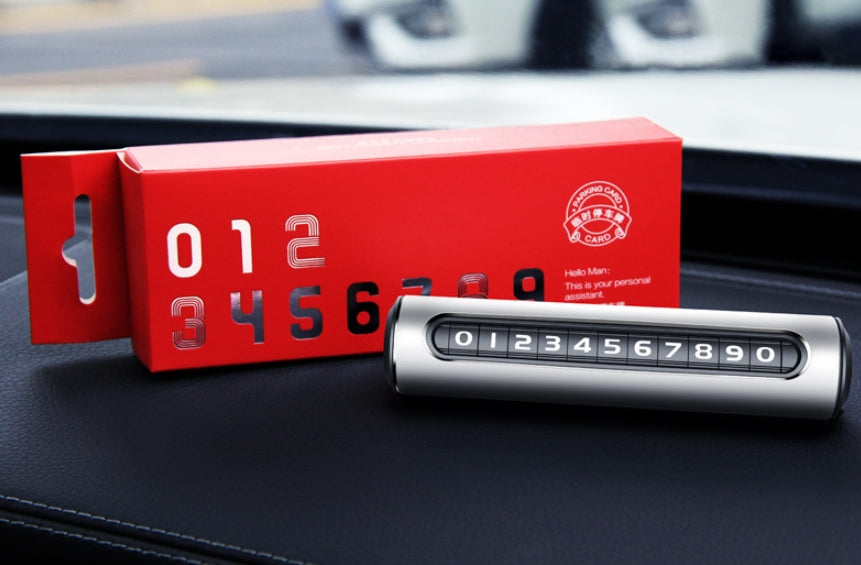 Custom Logo Automotive aluminum alloy temporary parking number plate | Premium Corporate Gifts and Custom Gifts