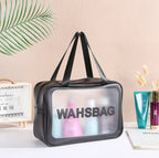 Custom Logo Black Travel Capacity Portable Toiletry Bag | Premium Corporate Gifts and Custom Gifts