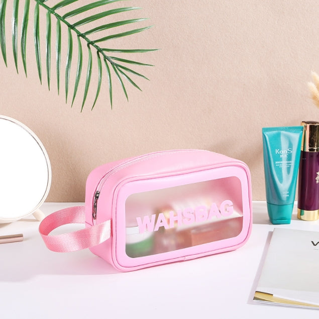 Custom Logo Pink Travel Capacity Portable Toiletry Bag | Premium Corporate Gifts and Custom Gifts