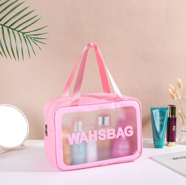 Custom Logo Pink Travel Capacity Portable Toiletry Bag | Premium Corporate Gifts and Custom Gifts
