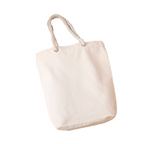 Custom Logo Hemp Rope Hand Canvas Shopping Bag (with Bottom and No Sides) | Premium Corporate Gifts and Custom Gifts