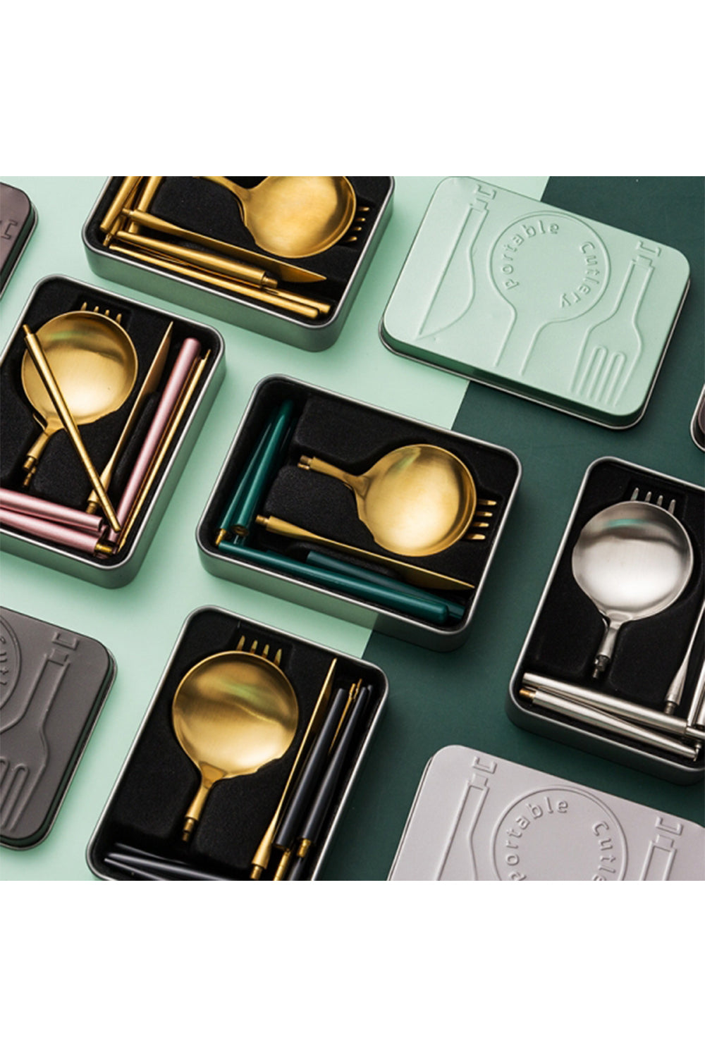 Custom Logo High-end folding tableware set | Premium Corporate Gifts and Custom Gifts