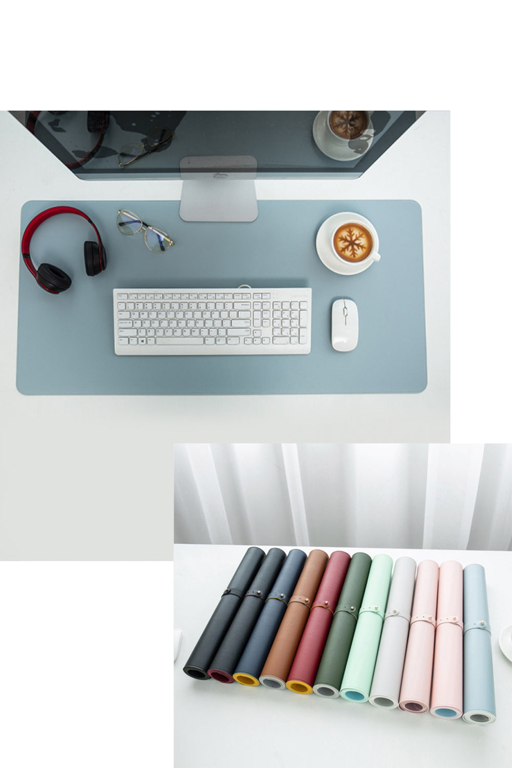 Custom Logo PU Waterproof Leather Table Mat | Premium Corporate Gifts and Custom Gifts