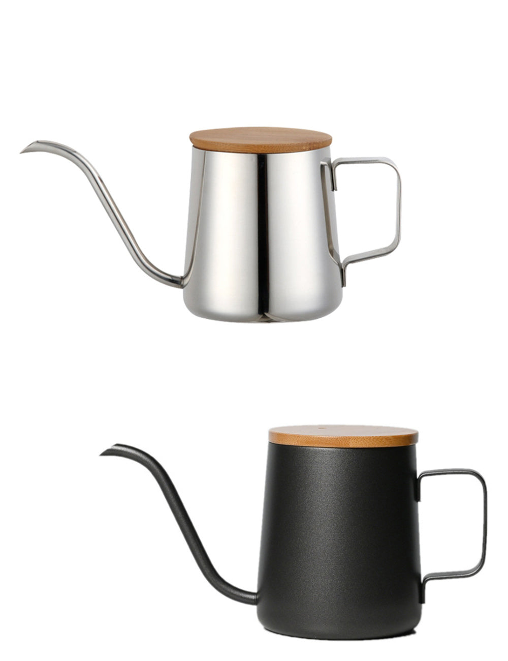 Custom Logo Stainless steel bamboo lid coffee brewing pot | Premium Corporate Gifts and Custom Gifts