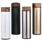 Custom Logo Wood Grain Lid Thermos Mug | Premium Corporate Gifts and Custom Gifts