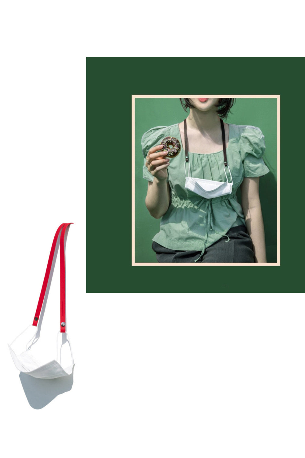 Custom Logo Extension Rope Halterneck Leather Fashion Mask Lanyard | Premium Corporate Gifts and Custom Gifts