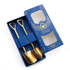 Custom Logo 2-Piece Shovel-Style Spoon Set | Premium Corporate Gifts and Custom Gifts