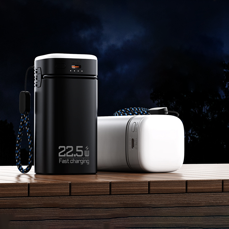 Custom Logo Self-Connected 2-in-1 LED Light Power Bank | Premium Corporate Gifts and Custom Gifts