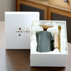 Custom Logo Nordic-style wooden handle ceramic mug gift box | Premium Corporate Gifts and Custom Gifts