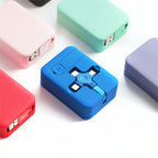 Custom Logo Multi-color mobile phone telescopic three-in-one data cable | Premium Corporate Gifts and Custom Gifts