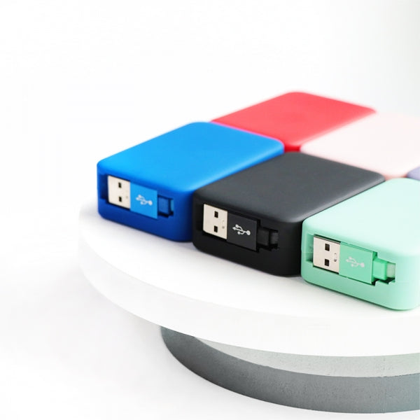 Custom Logo Multi-color mobile phone telescopic three-in-one data cable | Premium Corporate Gifts and Custom Gifts