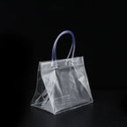 Custom Logo PVC Transparent Advertising Tote Bag Shopping Bag (Square Type) | Premium Corporate Gifts and Custom Gifts