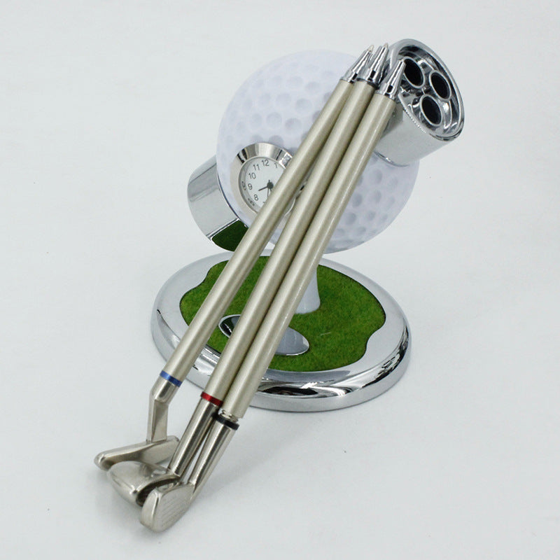 Custom Logo Golf Shaped Pen Holder Clock | Premium Corporate Gifts and Custom Gifts