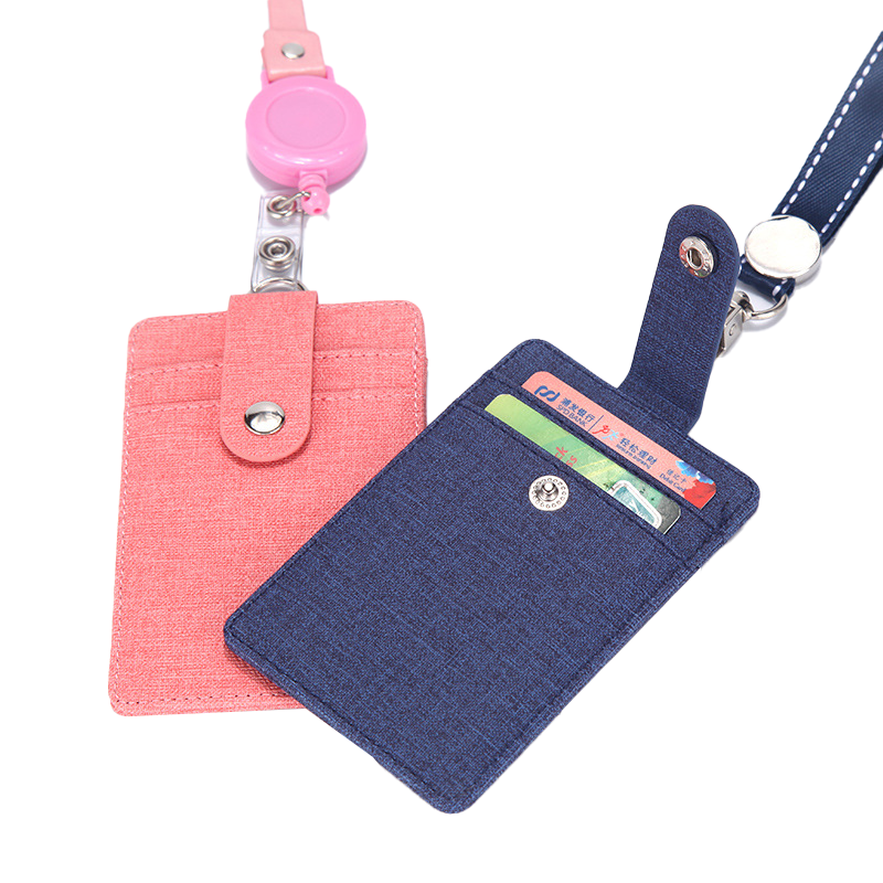 Custom Logo PU leather anti-theft buckle ID case | Premium Corporate Gifts and Custom Gifts