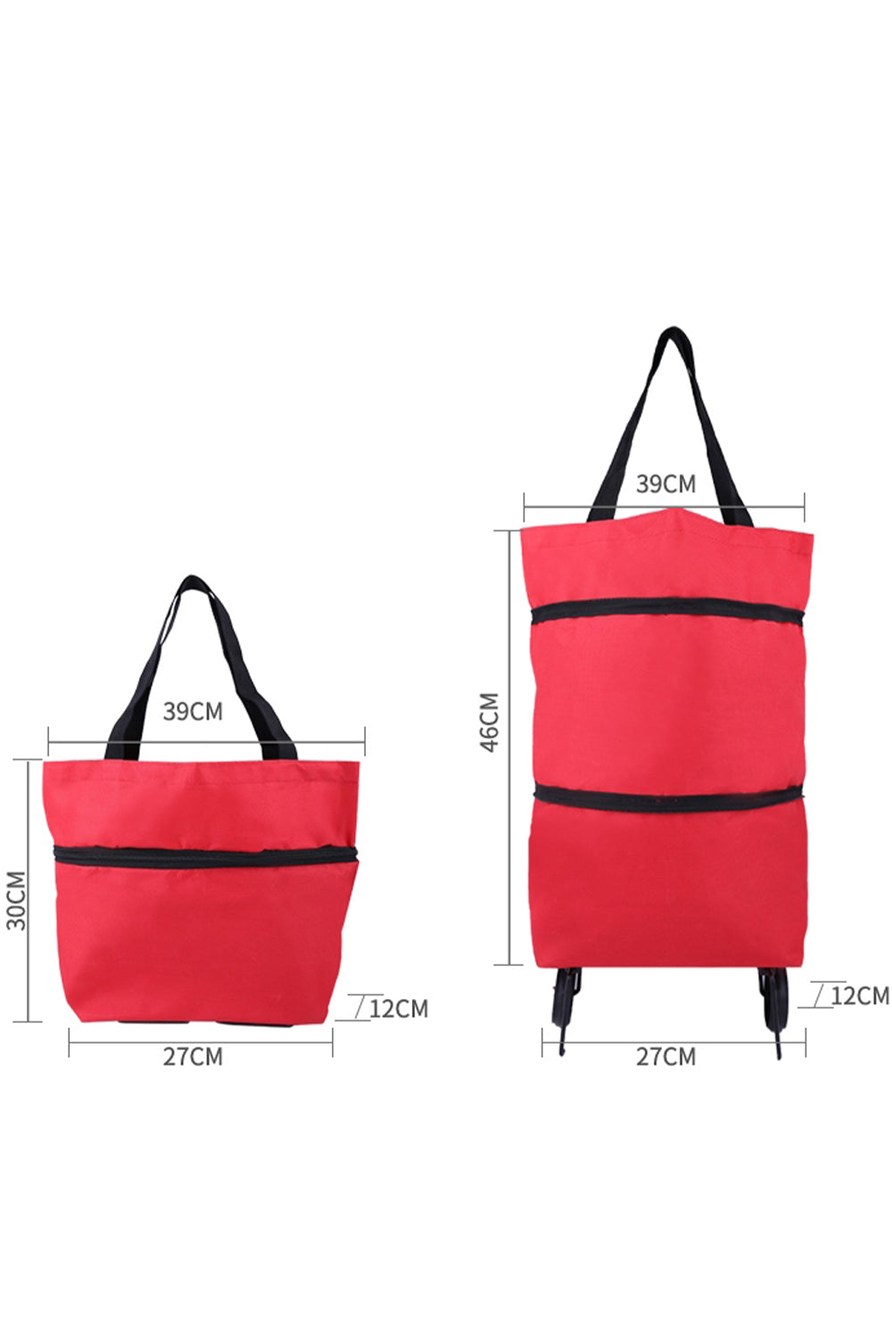 Custom Logo Foldable Telescopic Nylon Shopping Cart | Premium Corporate Gifts and Custom Gifts